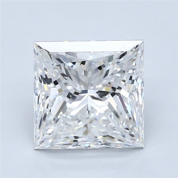 2.34ct F VS1 Rare Carat Ideal Cut Princess Diamond