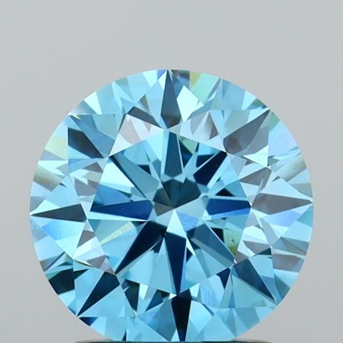 1.50 Ct. Fancy Vivid Blue Round Lab Diamond