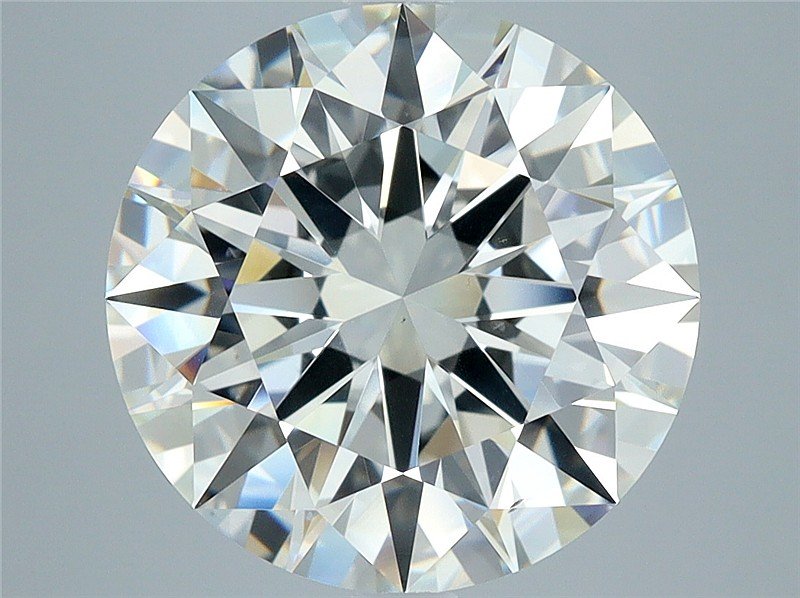 5.03ct J VS2 Rare Carat Ideal Cut Round Diamond