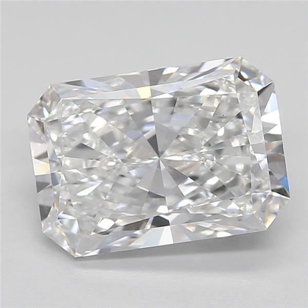 2.72ct F VVS2 Rare Carat Ideal Cut Radiant Lab Grown Diamond