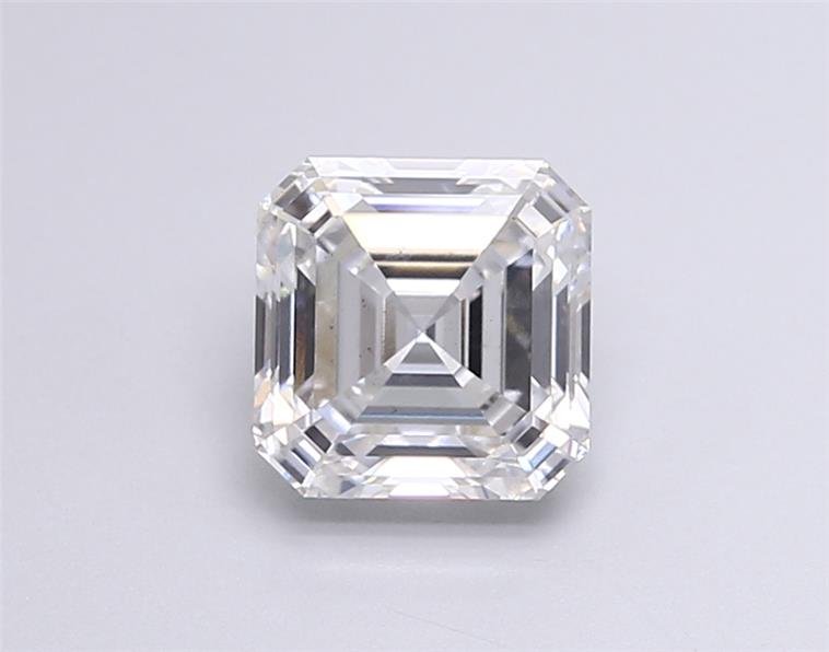 1.68ct F VS2 Rare Carat Ideal Cut Asscher Lab Grown Diamond