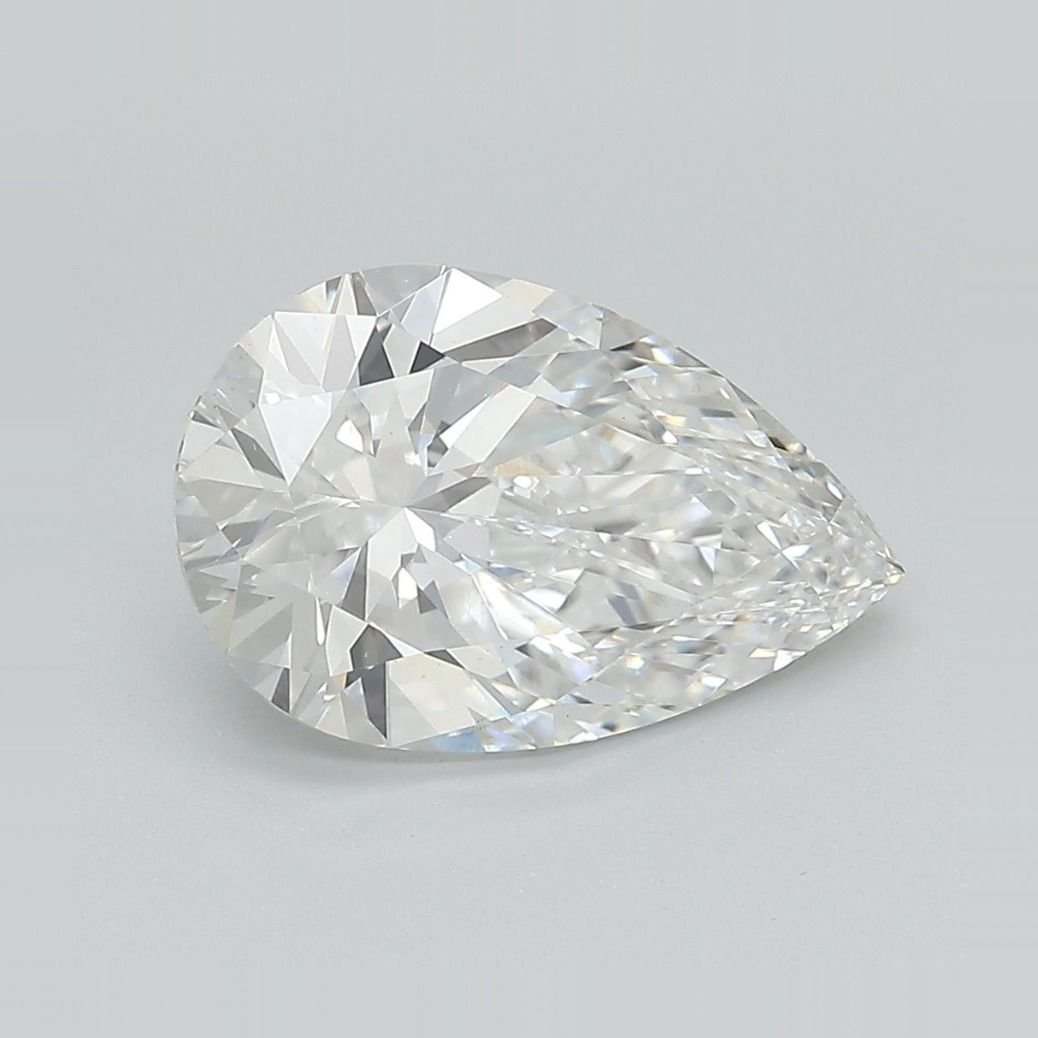 2.63ct E VS1 Rare Carat Ideal Cut Pear Lab Grown Diamond