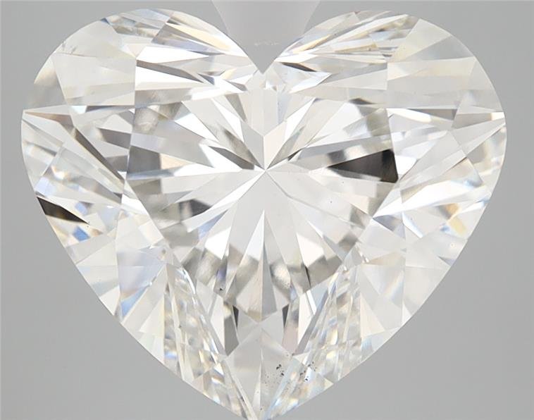 5.54ct F VS2 Rare Carat Ideal Cut Heart Lab Grown Diamond