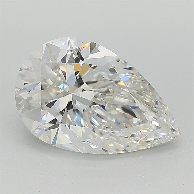 2.16ct F VS2 Rare Carat Ideal Cut Pear Lab Grown Diamond