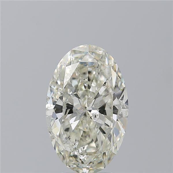 4.52ct J SI2 Rare Carat Ideal Cut Oval Diamond