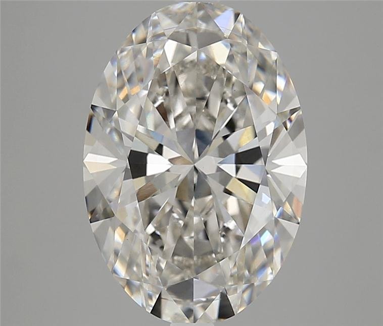 5.12ct H VS2 Rare Carat Ideal Cut Oval Lab Grown Diamond