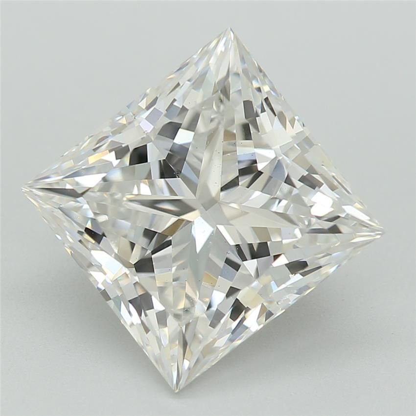 3.02ct F VS1 Rare Carat Ideal Cut Princess Lab Grown Diamond