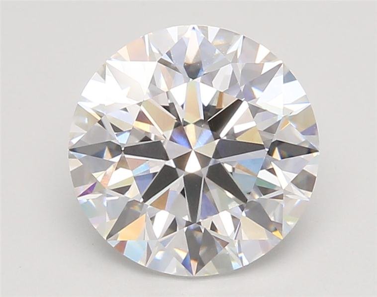 3.08ct D VVS2 Rare Carat Ideal Cut Round Lab Grown Diamond