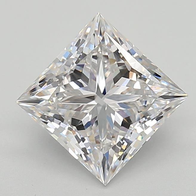 2.75ct F VS1 Rare Carat Ideal Cut Princess Lab Grown Diamond