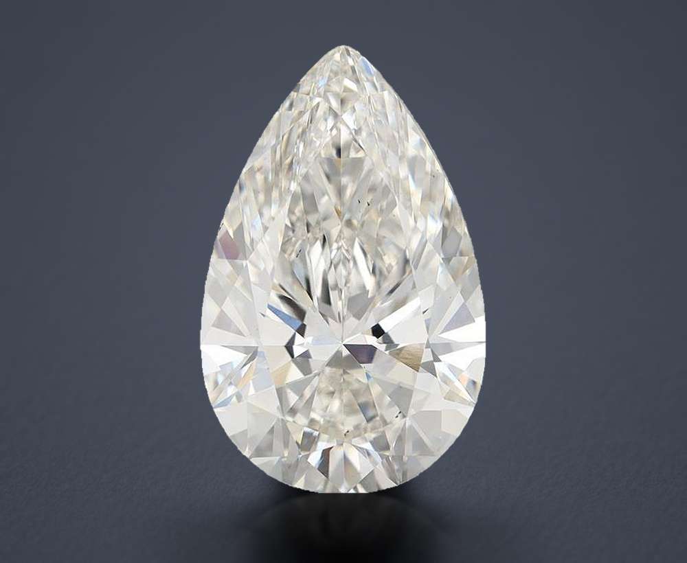 6.66 Carat Pear Lab Diamond