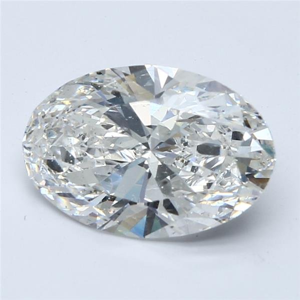 3.25ct D SI2 Rare Carat Ideal Cut Oval Diamond