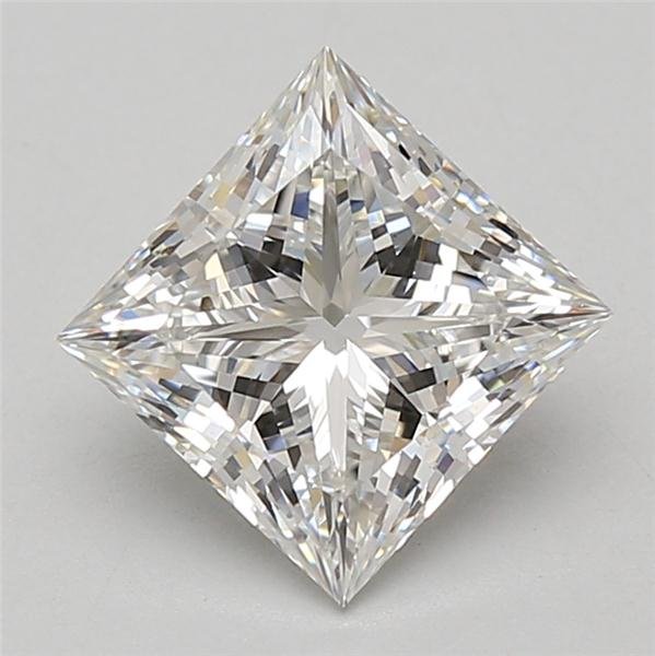 2.56ct F VS1 Rare Carat Ideal Cut Princess Lab Grown Diamond