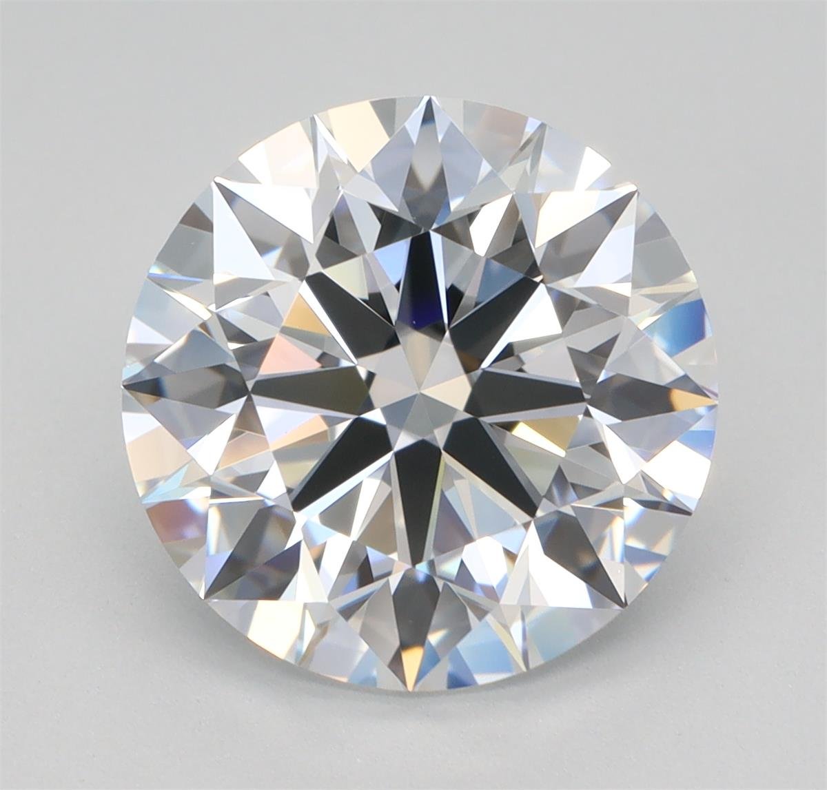 3.45ct D VVS2 Rare Carat Ideal Cut Round Lab Grown Diamond