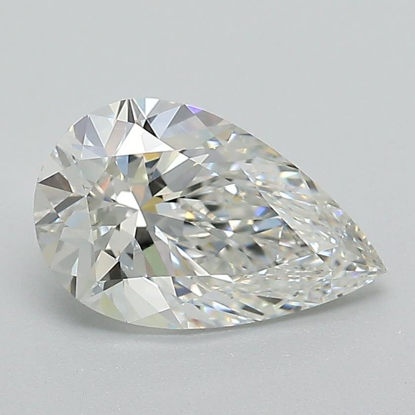1.55ct F VVS2 Rare Carat Ideal Cut Pear Lab Grown Diamond