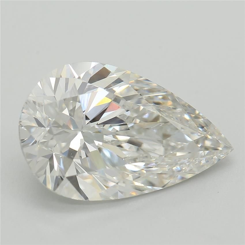 3.58ct F VS1 Rare Carat Ideal Cut Pear Lab Grown Diamond