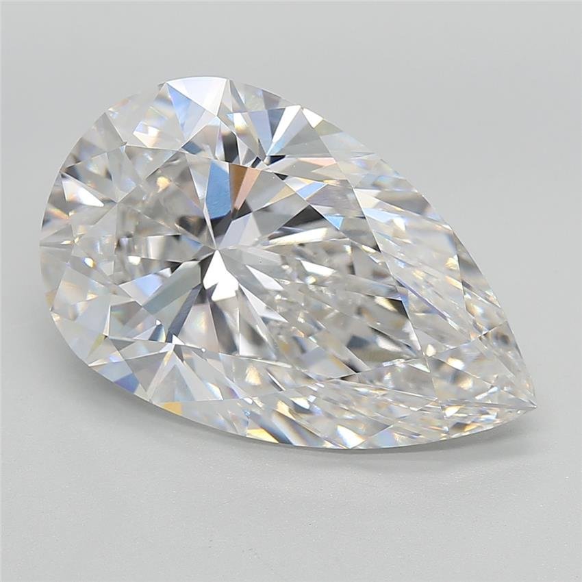 12.38ct E VVS2 Rare Carat Ideal Cut Pear Lab Grown Diamond