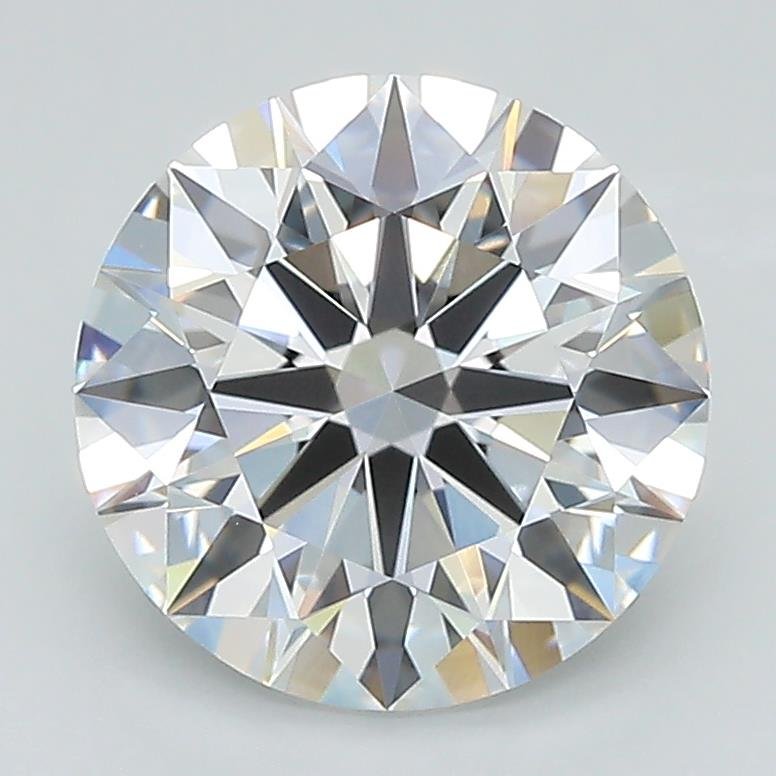 2.64ct D VVS2 Rare Carat Ideal Cut Round Lab Grown Diamond