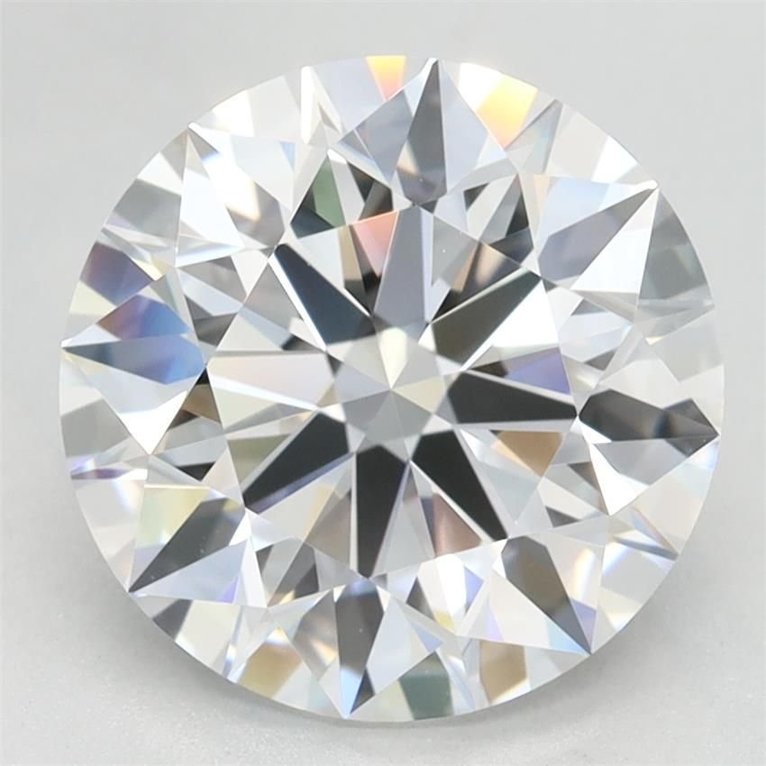 3.30ct D VVS2 Rare Carat Ideal Cut Round Lab Grown Diamond