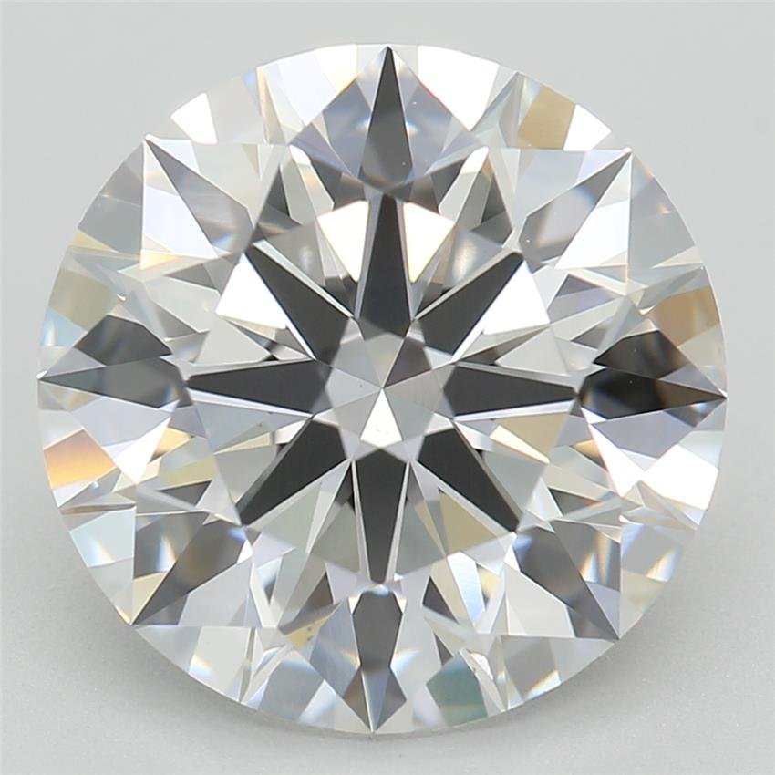 3.22ct E VS2 Rare Carat Ideal Cut Round Lab Grown Diamond