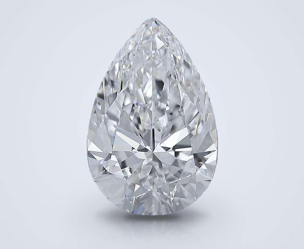 5.42 Carat Pear Natural Diamond
