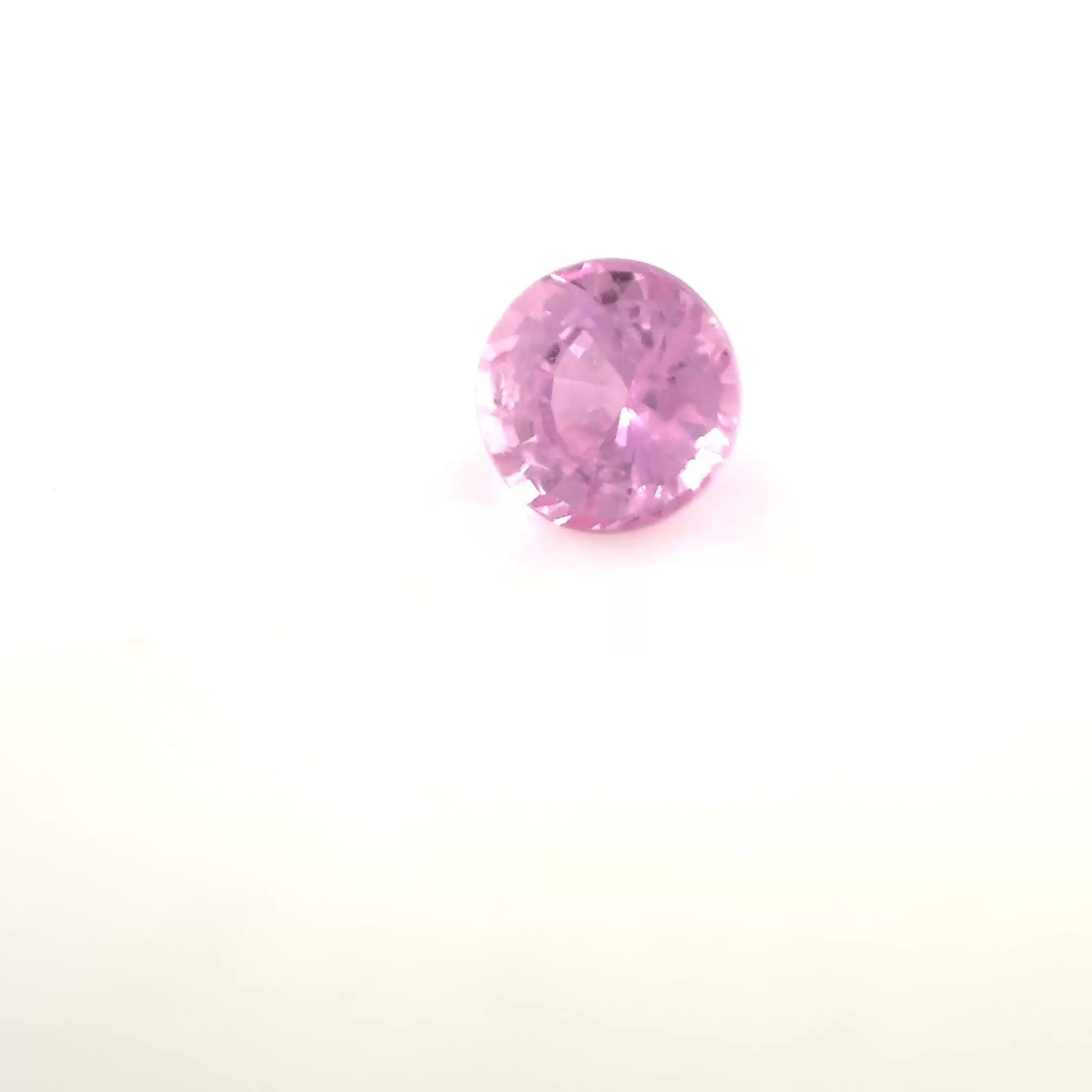 0.40 Carat Pink Round Sapphire