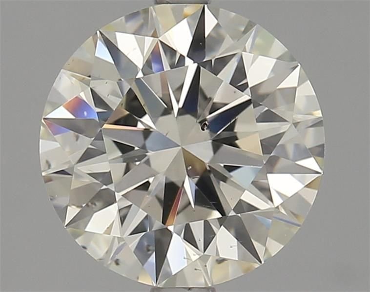 2.52ct K SI1 Rare Carat Ideal Cut Round Diamond