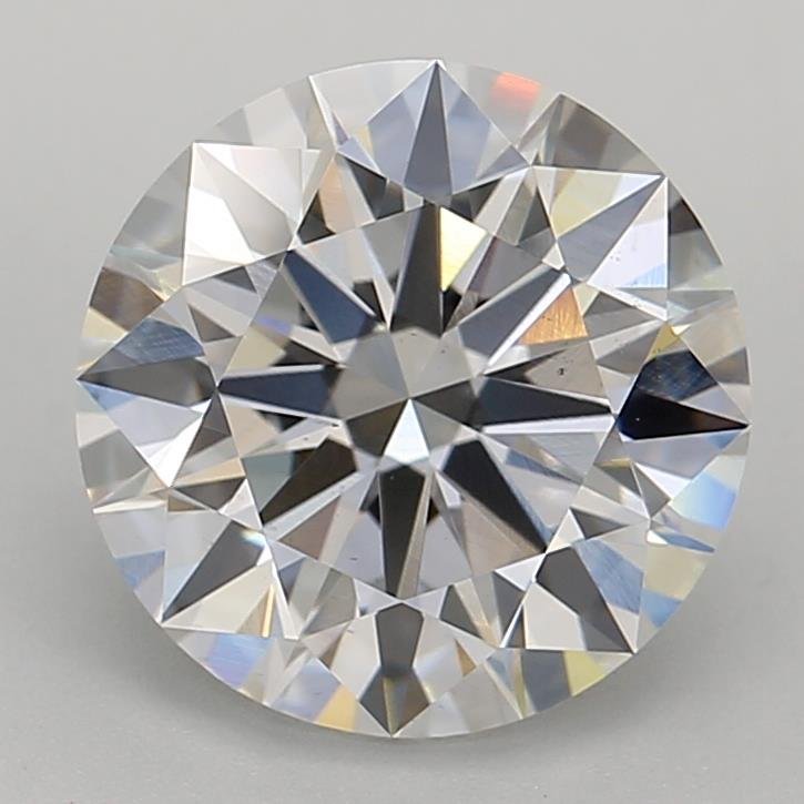 3.02ct F VS2 Rare Carat Ideal Cut Round Lab Grown Diamond