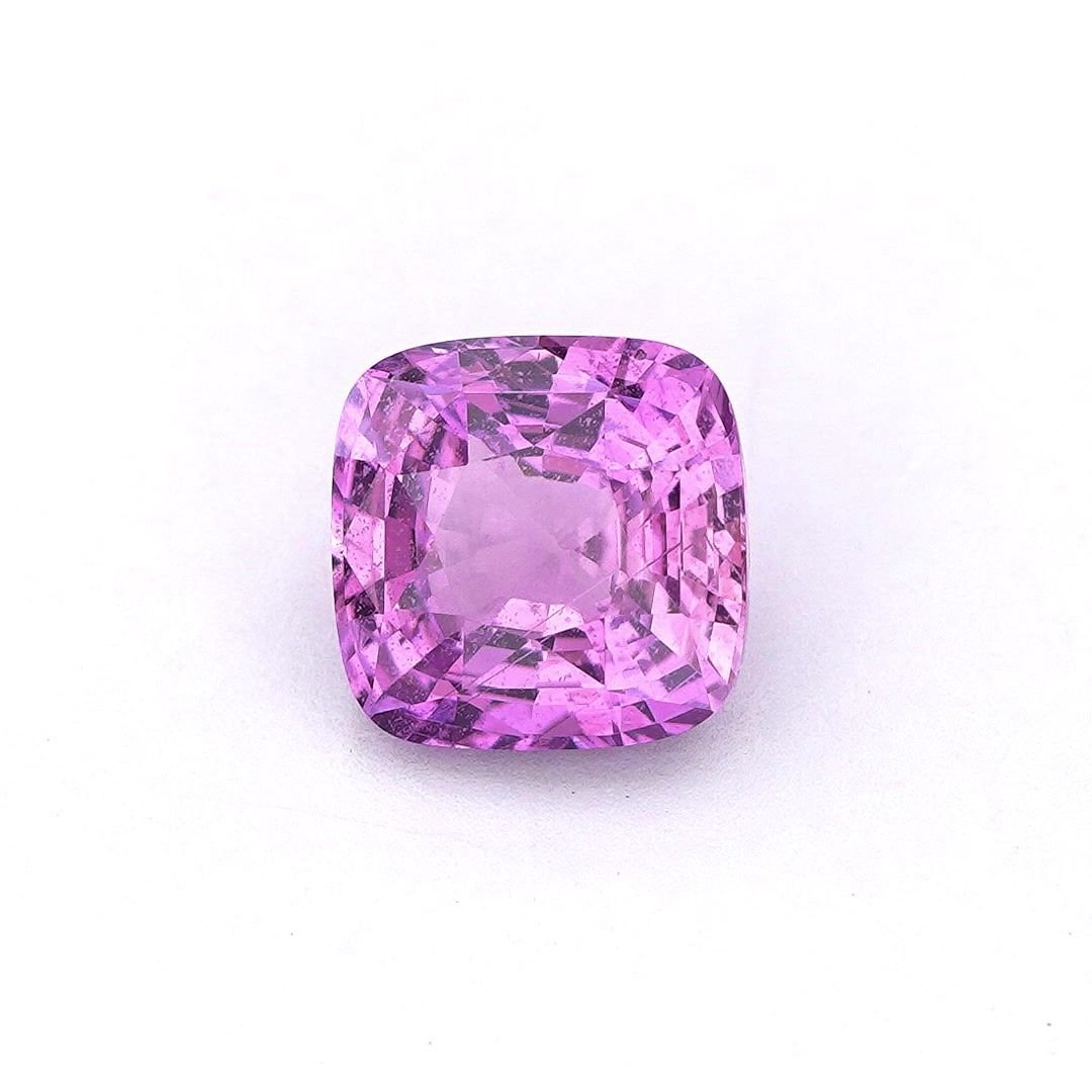 1.48 Carat Pink Cushion Sapphire