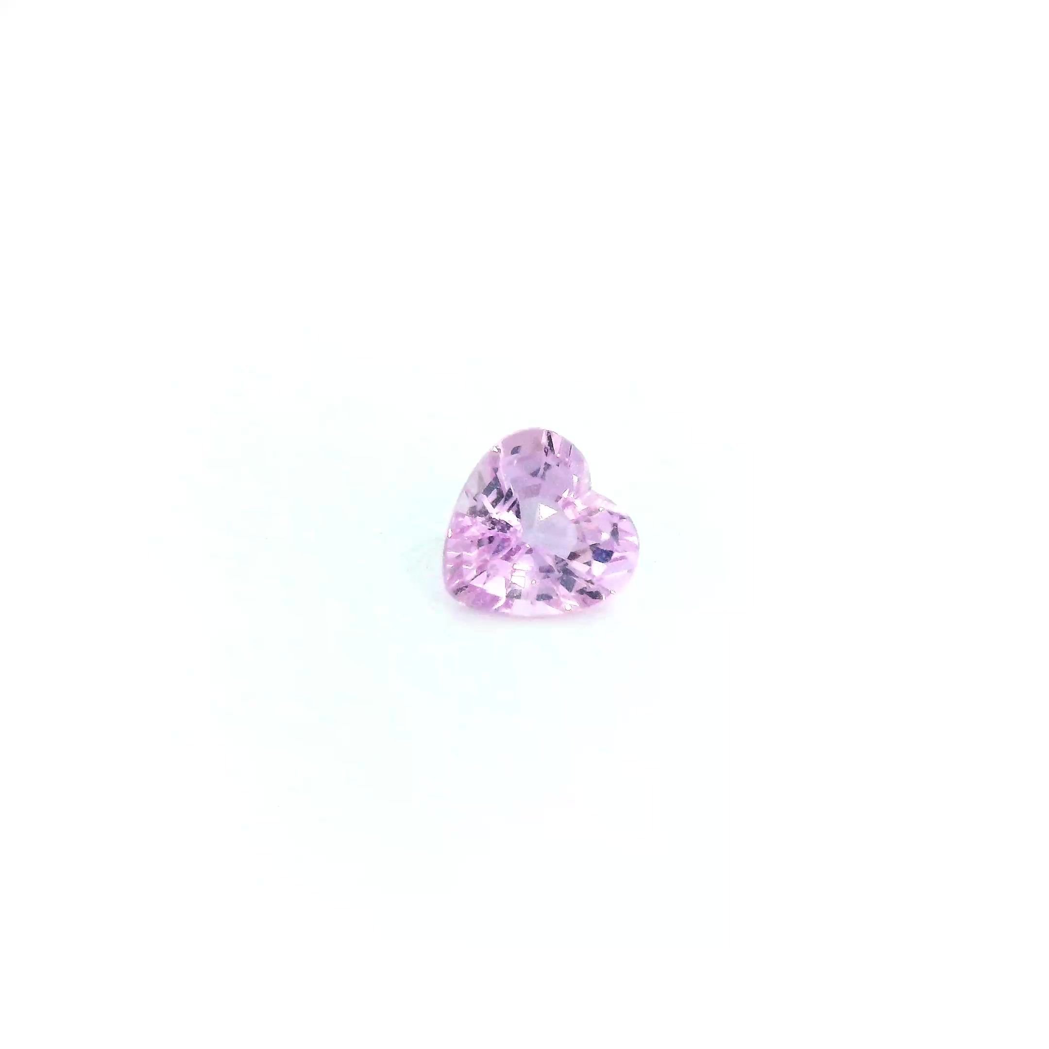 0.48 Carat Pink Heart Sapphire