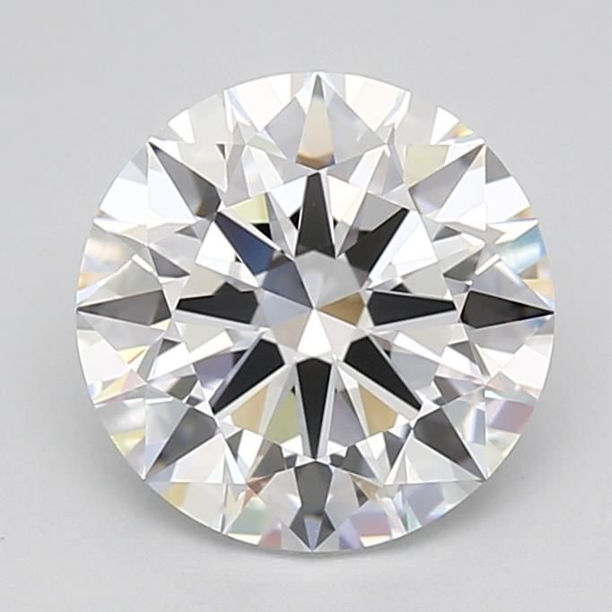 3.04ct D FL Rare Carat Ideal Cut Round Lab Grown Diamond