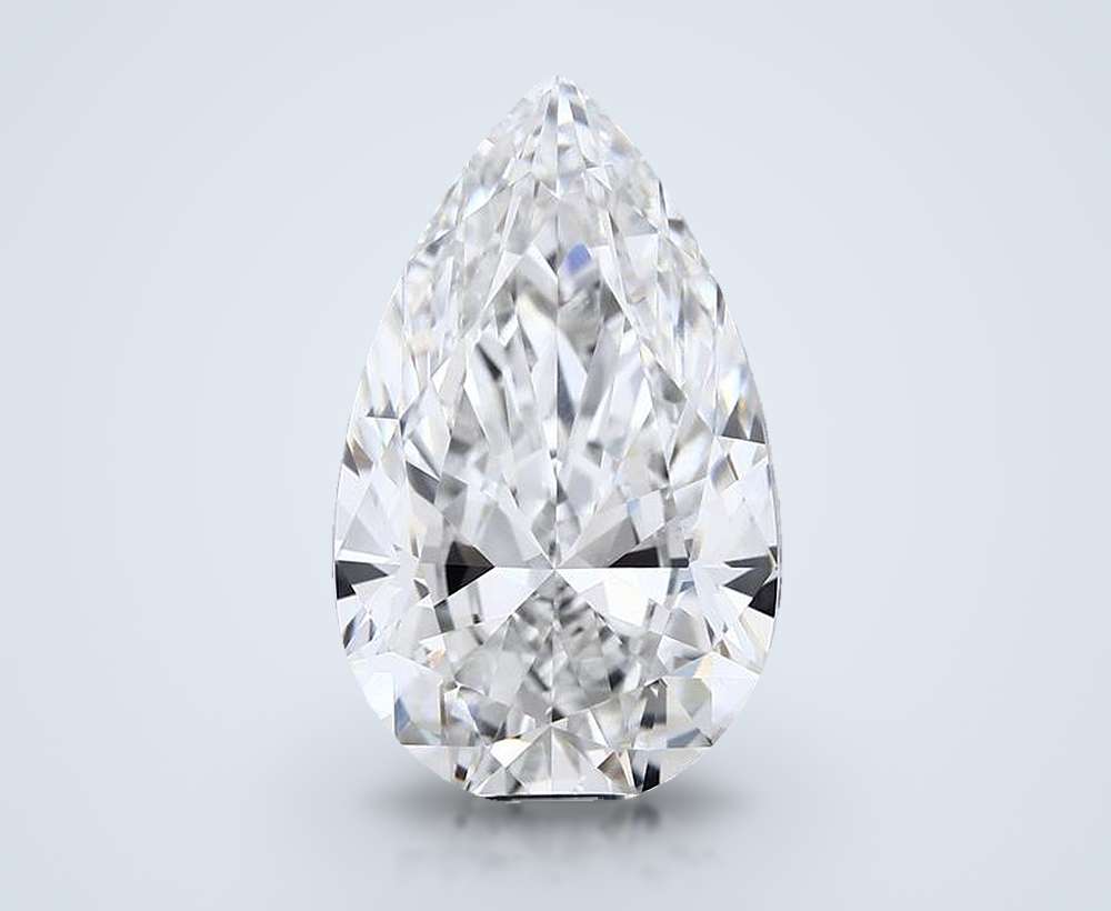 8.09 Carat Pear Lab Diamond