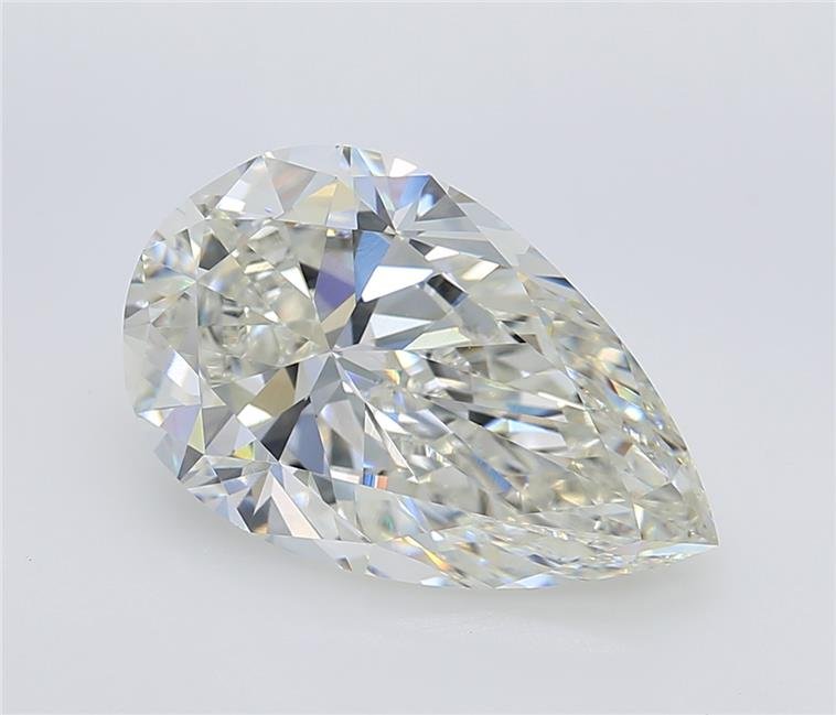 5.01ct G VVS2 Rare Carat Ideal Cut Pear Lab Grown Diamond