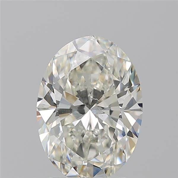 2.20ct K SI1 Rare Carat Ideal Cut Oval Diamond