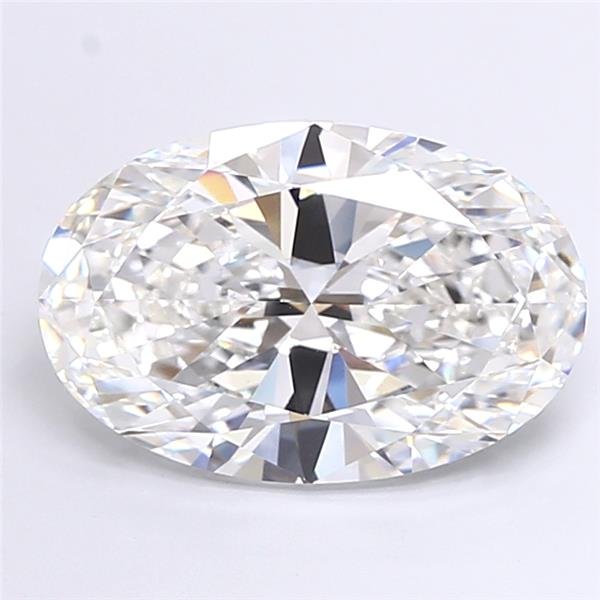 7.08ct F VVS2 Rare Carat Ideal Cut Oval Lab Grown Diamond