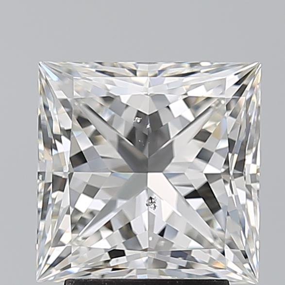 3.21ct H SI1 Rare Carat Ideal Cut Princess Diamond