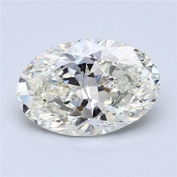 4.17ct K SI2 Rare Carat Ideal Cut Oval Diamond