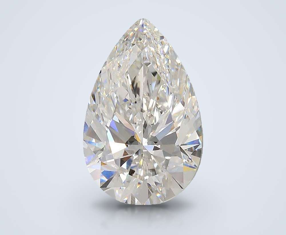 5.52 Carat Pear Lab Diamond