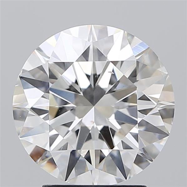 3.02ct G SI2 Rare Carat Ideal Cut Round Diamond