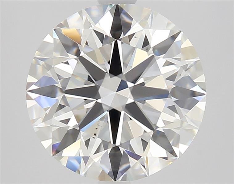 3.22ct H VS2 Rare Carat Ideal Cut Round Diamond