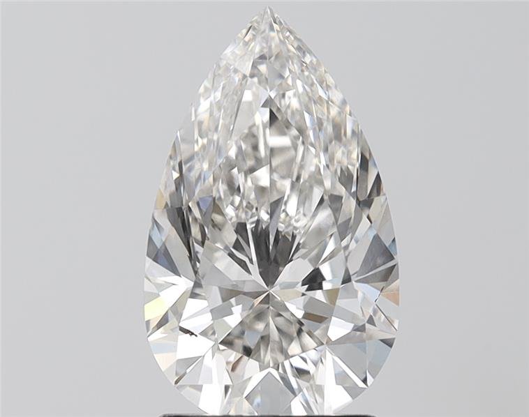 2.75ct H VS1 Very Good Cut Pear Lab Grown Diamond