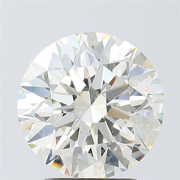 2.50ct K SI1 Rare Carat Ideal Cut Round Diamond