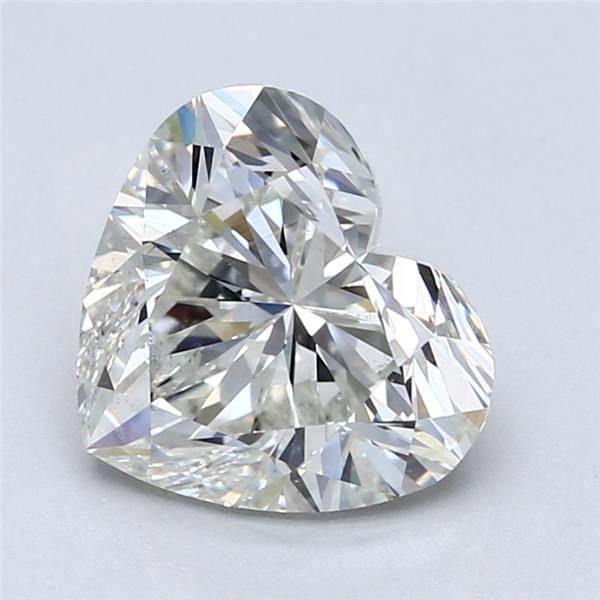 3.02ct J SI1 Rare Carat Ideal Cut Heart Diamond