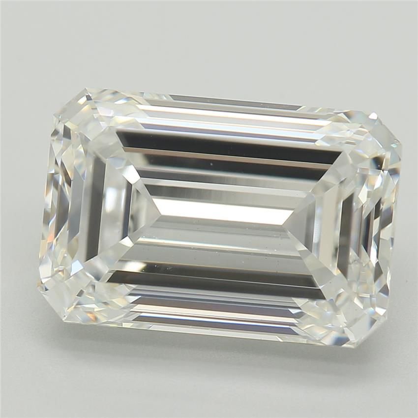 5.67ct E VVS2 Rare Carat Ideal Cut Emerald Lab Grown Diamond
