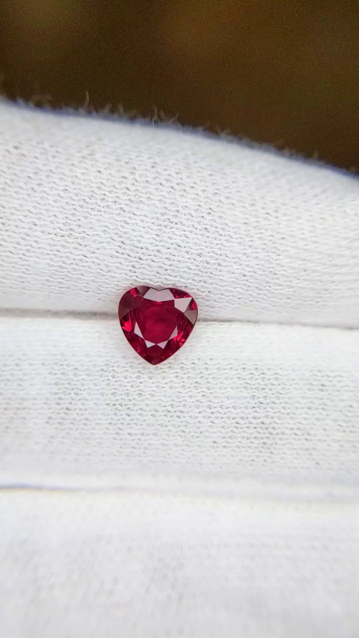 0.99 Carat Red Heart Ruby