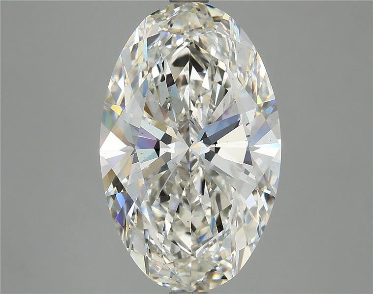 5.09ct I VS2 Rare Carat Ideal Cut Oval Lab Grown Diamond