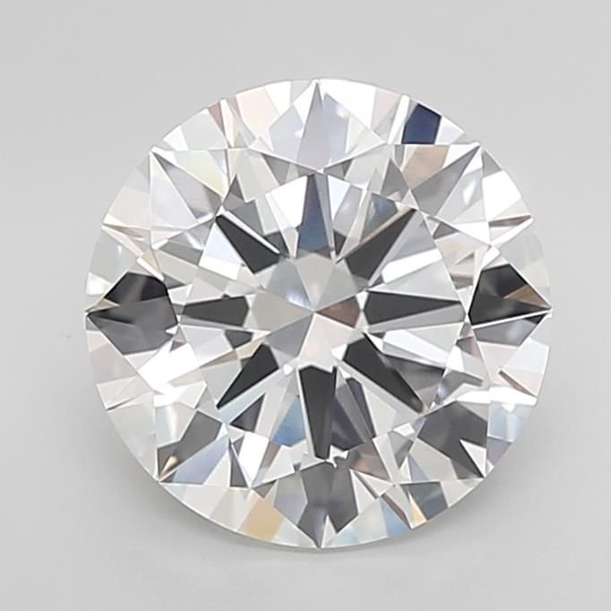 5.01ct F VVS2 Excellent Cut Round Lab Grown Diamond