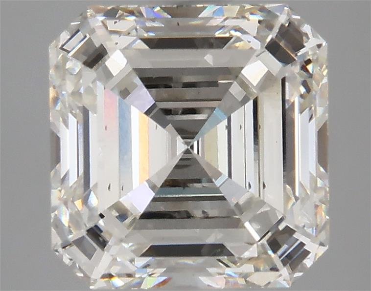 4.01ct H SI1 Excellent Cut Asscher Lab Grown Diamond