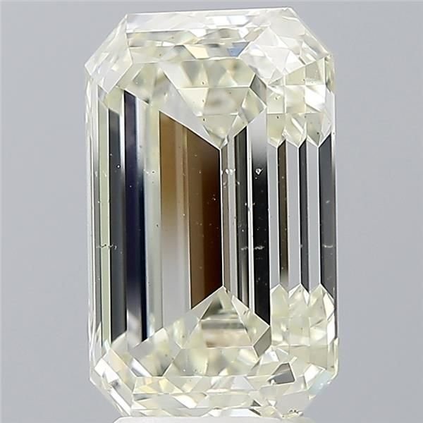 5.02ct K SI1 Rare Carat Ideal Cut Emerald Diamond