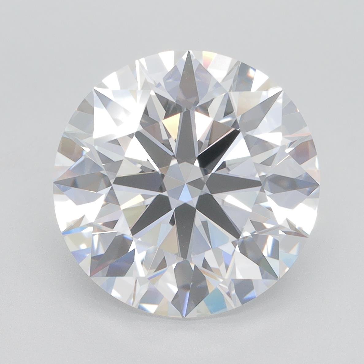 5.72ct D VVS2 Rare Carat Ideal Cut Round Lab Grown Diamond