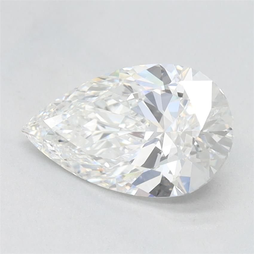 1.09ct E VVS1 Rare Carat Ideal Cut Pear Lab Grown Diamond